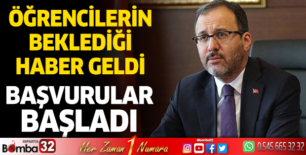 Öğrencilerin beklediği haber geldi
