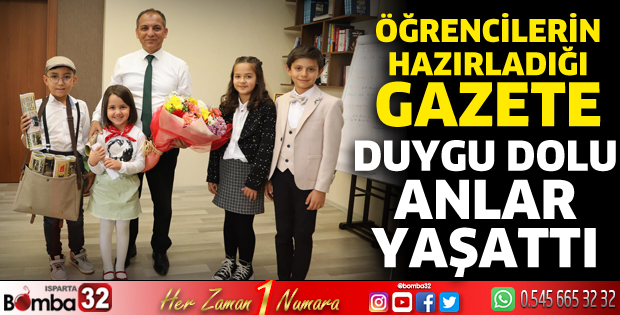 Öğrencilerin hazırladığı gazete duygu dolu anlar yaşattı