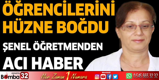Öğrencilerini hüzne boğdu 