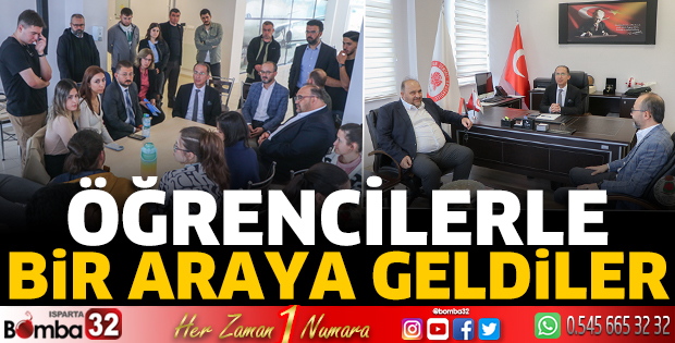 Öğrencilerle bir araya geldiler