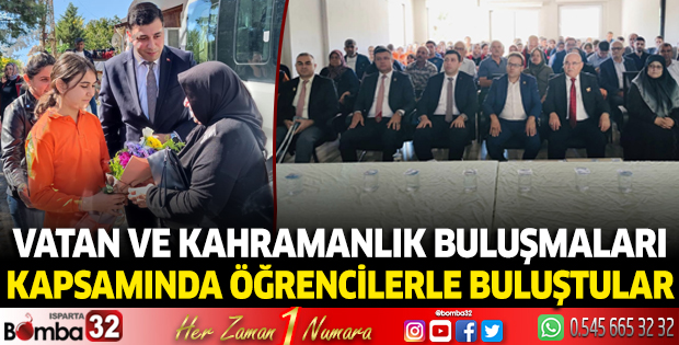 Öğrencilerle buluştular