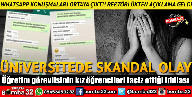 ÖĞRETİM GÖREVLİSİNİN KIZ ÖĞRENCİLERİ TACİZ ETTİĞİ İDDİASI