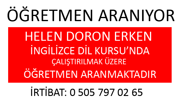 ÖĞRETMEN ARANIYOR!