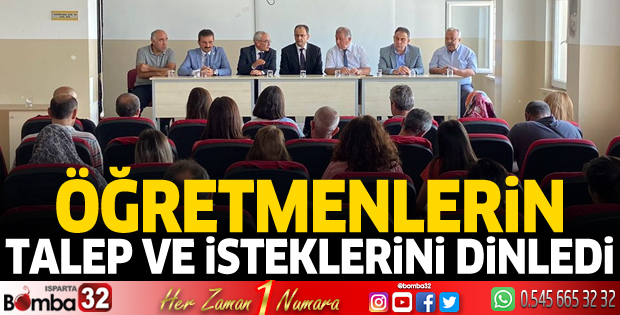 Öğretmenlerin talep ve isteklerini dinlediler 