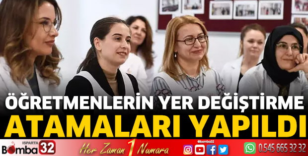 Öğretmenlerin yer değiştirme atamaları yapıldı