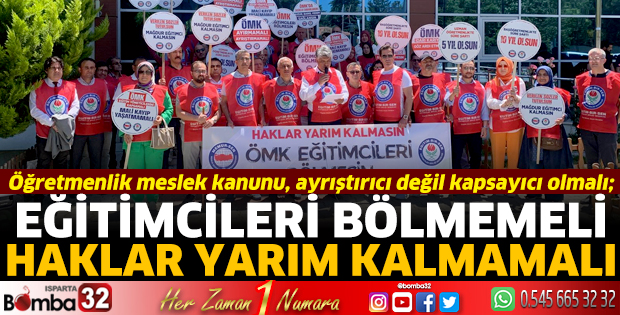 Öğretmenlik Meslek Kanunu, ayrıştırıcı değil kapsayıcı olmalı