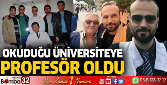 Okuduğu üniversiteye profesör oldu