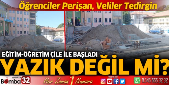Okul binalarındaki çalışmalar çileye döndü