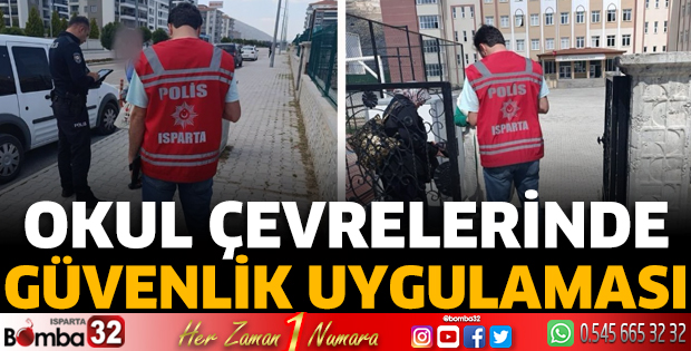 Okul çevrelerinde güvenlik uygulaması
