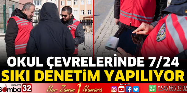 Okul çevrelerinde sıkı denetim yapılıyor 