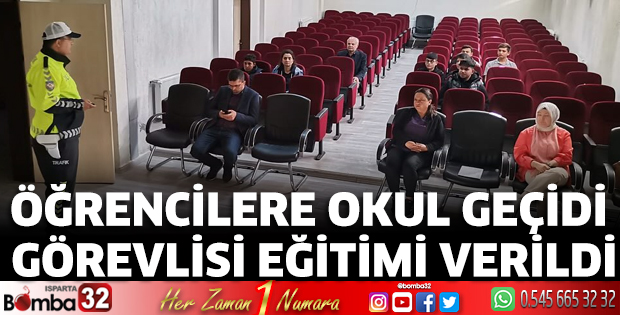 Okul Geçidi Görevlisi eğitimi verildi