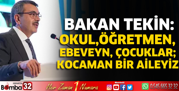 Okul, öğretmen, ebeveyn, çocuklar; kocaman bir aileyiz