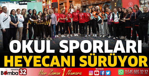 Okul sporları heyecanı sürüyor