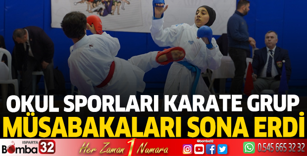 Okul sporları karate grup müsabakaları sona erdi