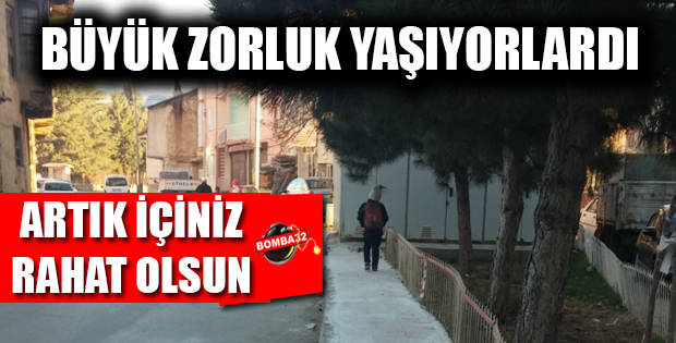 Okul yolu güvenli hale geldi
