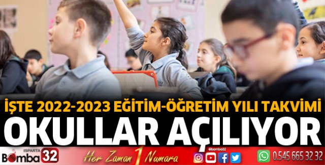 Okullar açılıyor