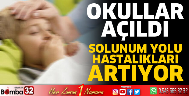 Okullar açılmasıyla solunum yolu hastalıkları arttı