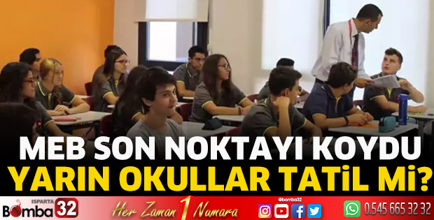 Okullar yarın tatil mi?