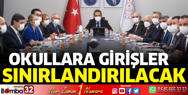 Okullara girişler sınırlandırılacak