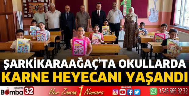 Okullarda karne heyecanı