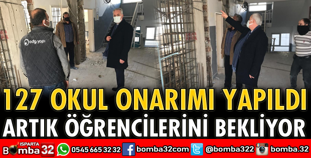 OKULLARDA ONARIM ÇALIŞMALARI TAMAMLANDI