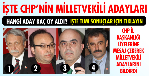 ÖN SEÇİMİN ARDINDAN İŞTE ADAYLAR
