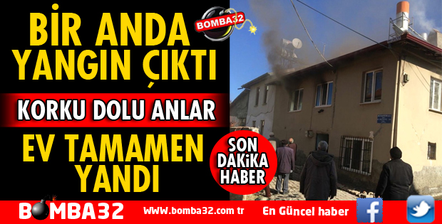 ÖNCE BACA TUTUŞTU SONRA EV YANDI