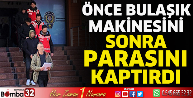 Önce bulaşık makinesini sonra parasını kaptırdı