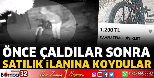 Önce çaldılar sonra satılık ilanına koydular