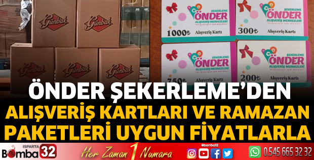 Önder Şekerleme’den alışveriş kartları 