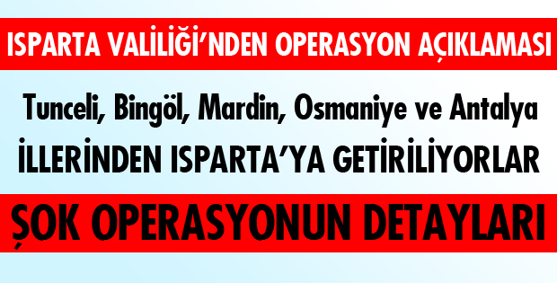 OPERASYON AÇIKLAMASI!
