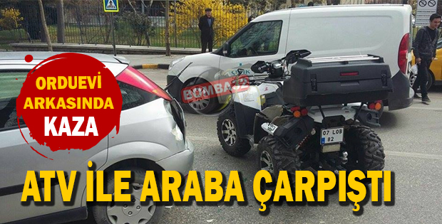 Orduevi arkasında kaza