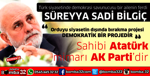 ORDUYU SİYASETİN DIŞINDA BIRAKMA PROJESİ DEMOKRATİK BİR PROJEDİR