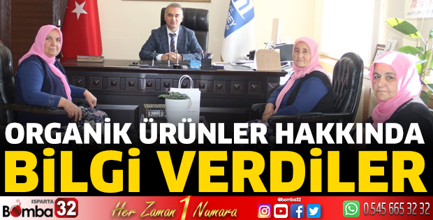 Organik ürünler hakkında bilgi verdiler