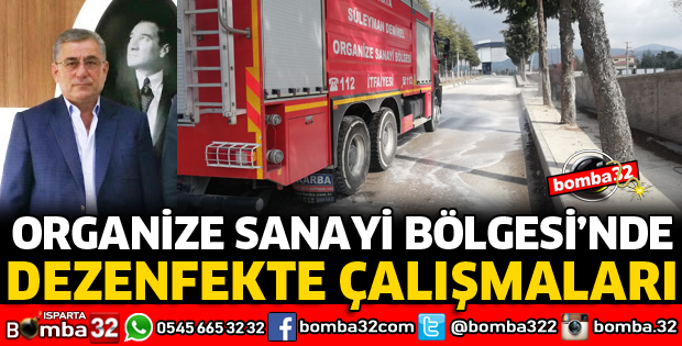 ORGANİZE SANAYİ BÖLGESİNDE DEZENFEKTE ÇALIŞMALARI