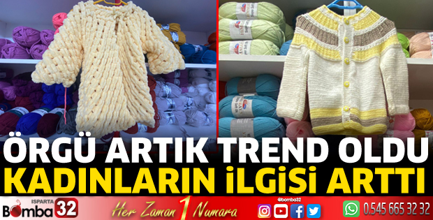 Örgü artık herkesin elinde 