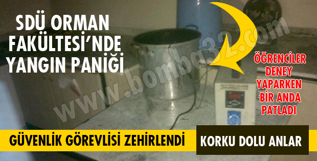 ORMAN FAKÜLTESİ'NDE YANGIN PANİĞİ