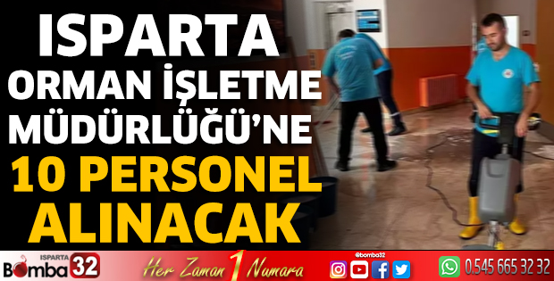 Orman İşletme Müdürlüğü'ne 10 personel alınacak