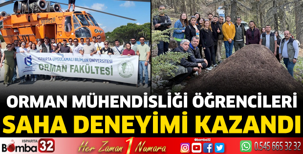 Orman Mühendisliği Öğrencileri Saha Deneyimi Kazandı