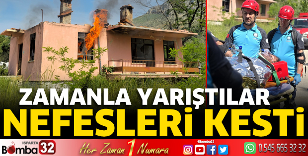 Orman yangın tatbikatı nefesleri kesti 