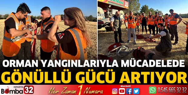 Orman yangınlarıyla mücadelede gönüllü gücü artıyor