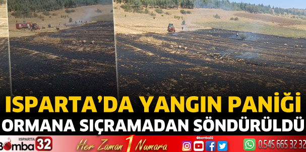 Ormana sıçramadan söndürüldü