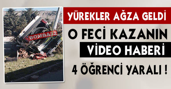 ORTA REFÜJE ÇARPARAK DURABİLDİ