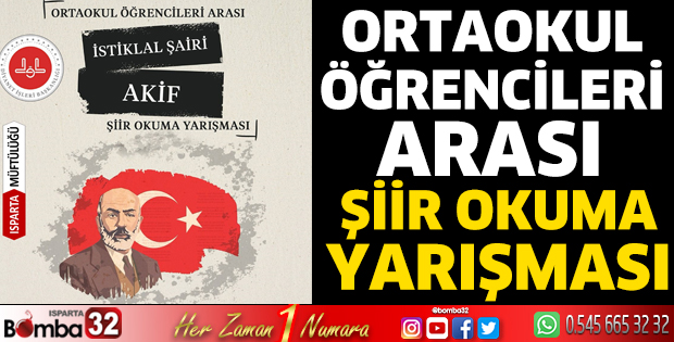 Ortaokul öğrencileri arası şiir okuma yarışması
