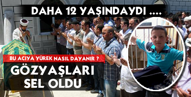 Ortaokul öğrencinin cenazesi, toprağa verildi.