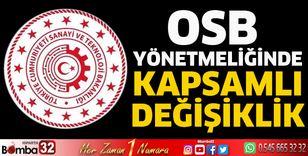 OSB yönetmeliğinde kapsamlı değişiklik