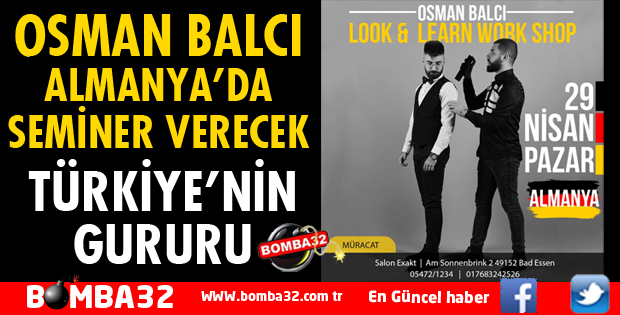 OSMAN BALCI ALMANYA'DA SEMİNER VERECEK