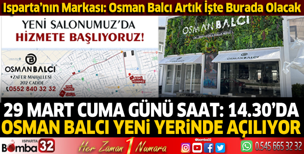 Osman Balcı yeni yerinde hizmete açılıyor