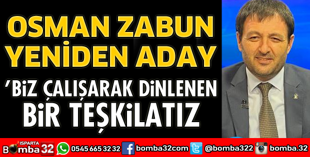OSMAN ZABUN YENİDEN ADAY