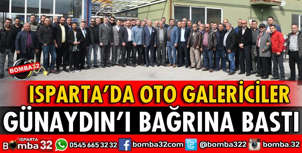 OTO GALERİCİLER BAŞKAN GÜNAYDIN’I BAĞRINA BASTI